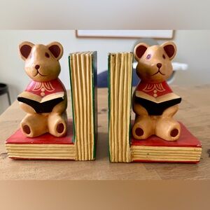Vintage Bear Bookends